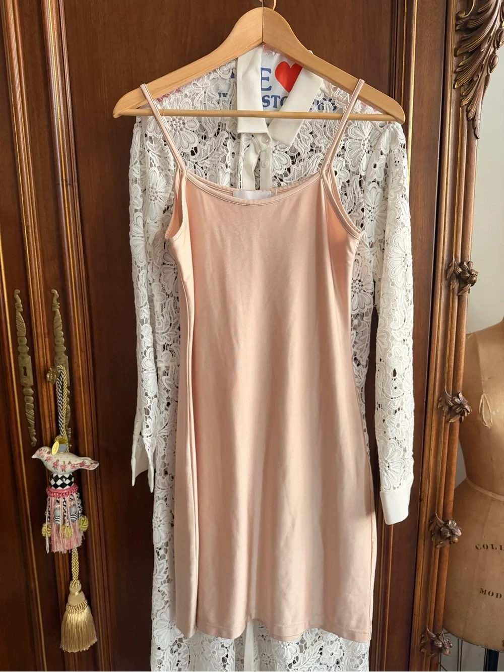 Anne Fontaine Violeta Semi-Sheer Floral Lace Long Dress Current Retail $895